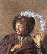 Frans Hals Singing Boy with a Flute WGA oil painting reproduction